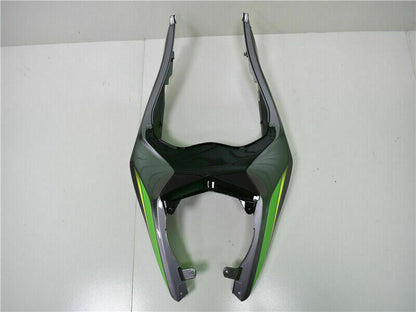 Amotopart 2013-2018 Kawasaki ZX6R Cladding Green Black Kit