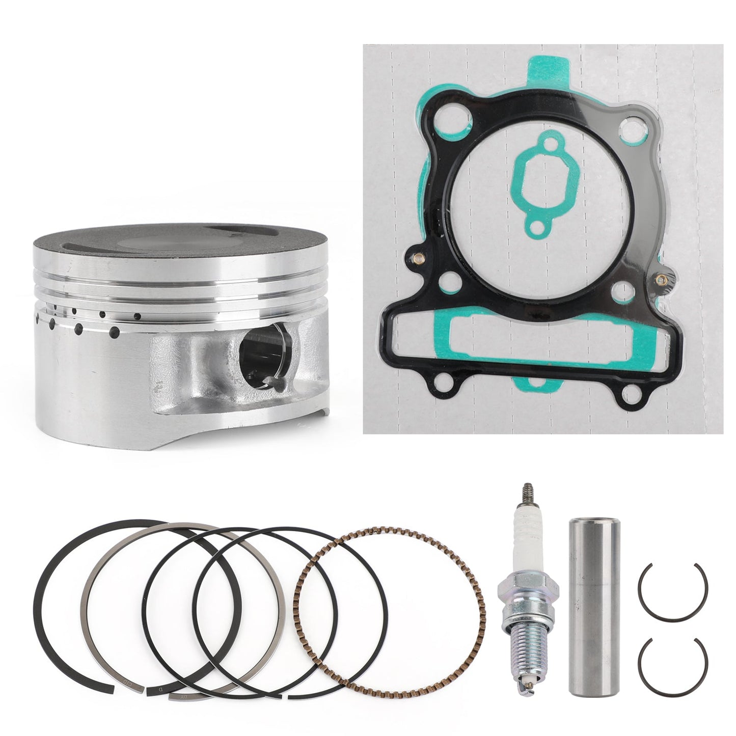 83mm Pistone Anelli Guarnizione Candela Kit per Yamaha Warrior 350 YFM350X 1987-2004 Generico