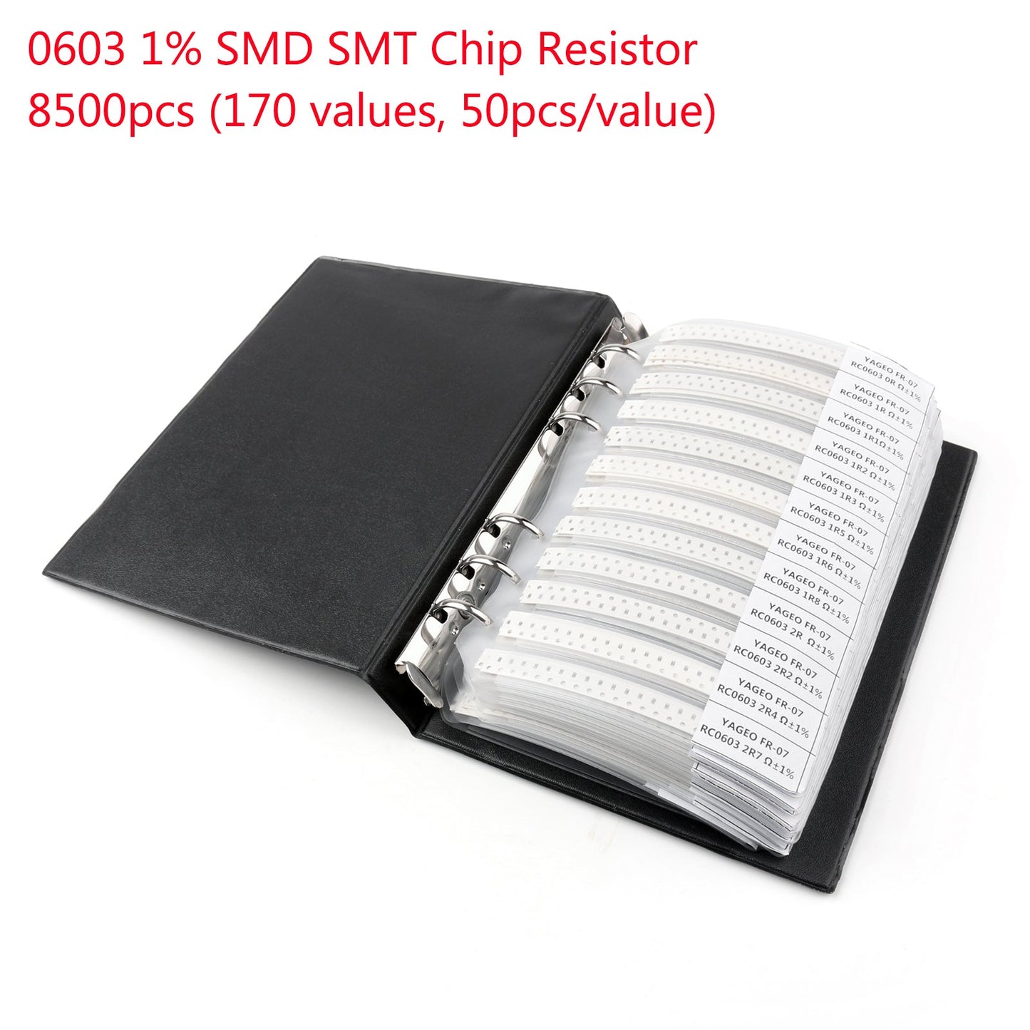 8500 PZ 0603 1% SMD Chip Resistore SMT 170 Valori Campione Kit YAGEO FAI DA TE