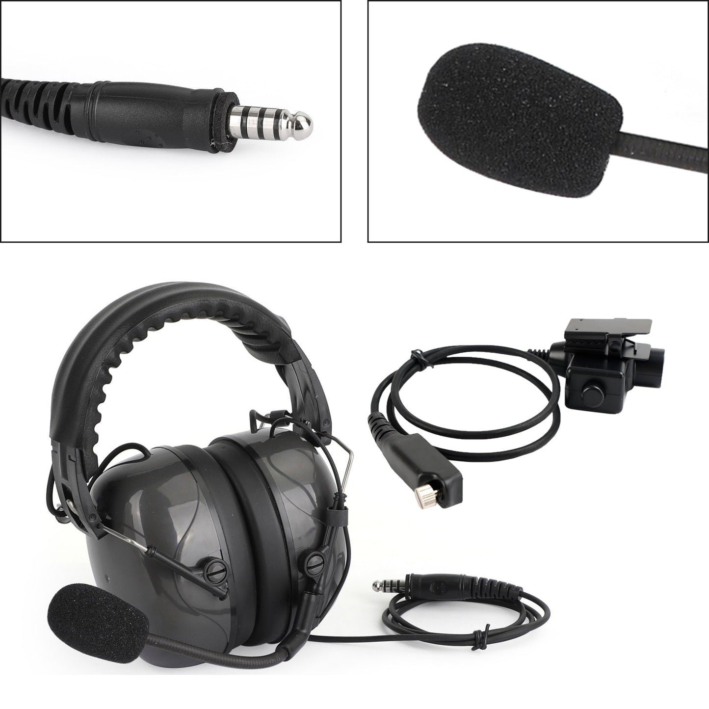 Cuffia regolabile con cancellazione del rumore 7.1-C5 per Sepura STP8000 STP8030 STP8035
