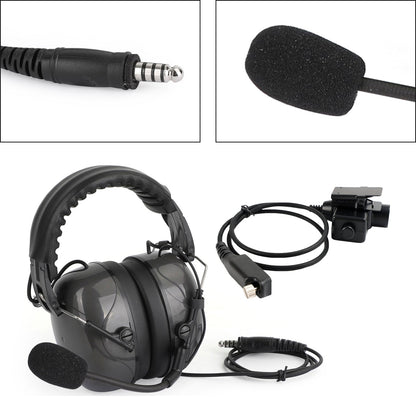 Cuffia regolabile con cancellazione del rumore 7.1-C5 per Sepura STP8000 STP8030 STP8035