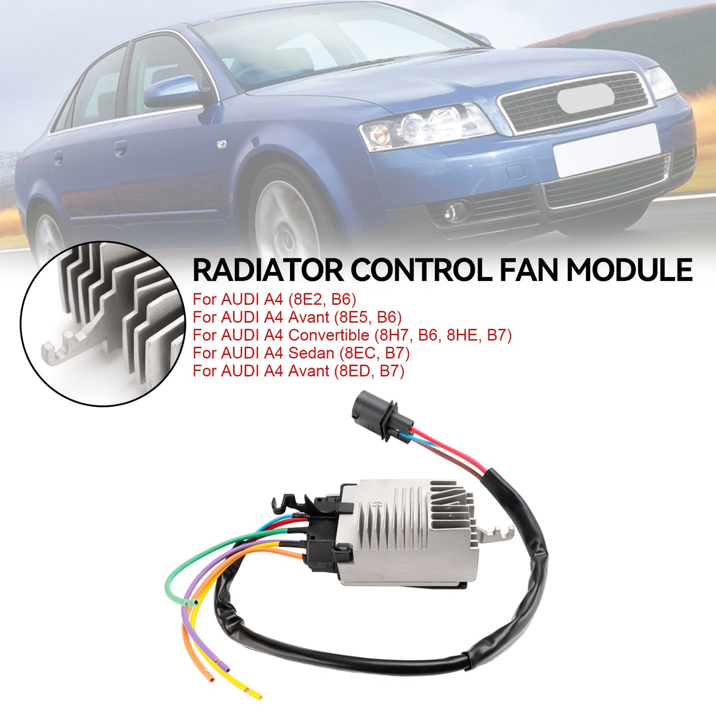 8E0959501AB 8E0959501AG Modulo unità di controllo ventola radiatore adatto per Audi A4 8E2 8E5 B6