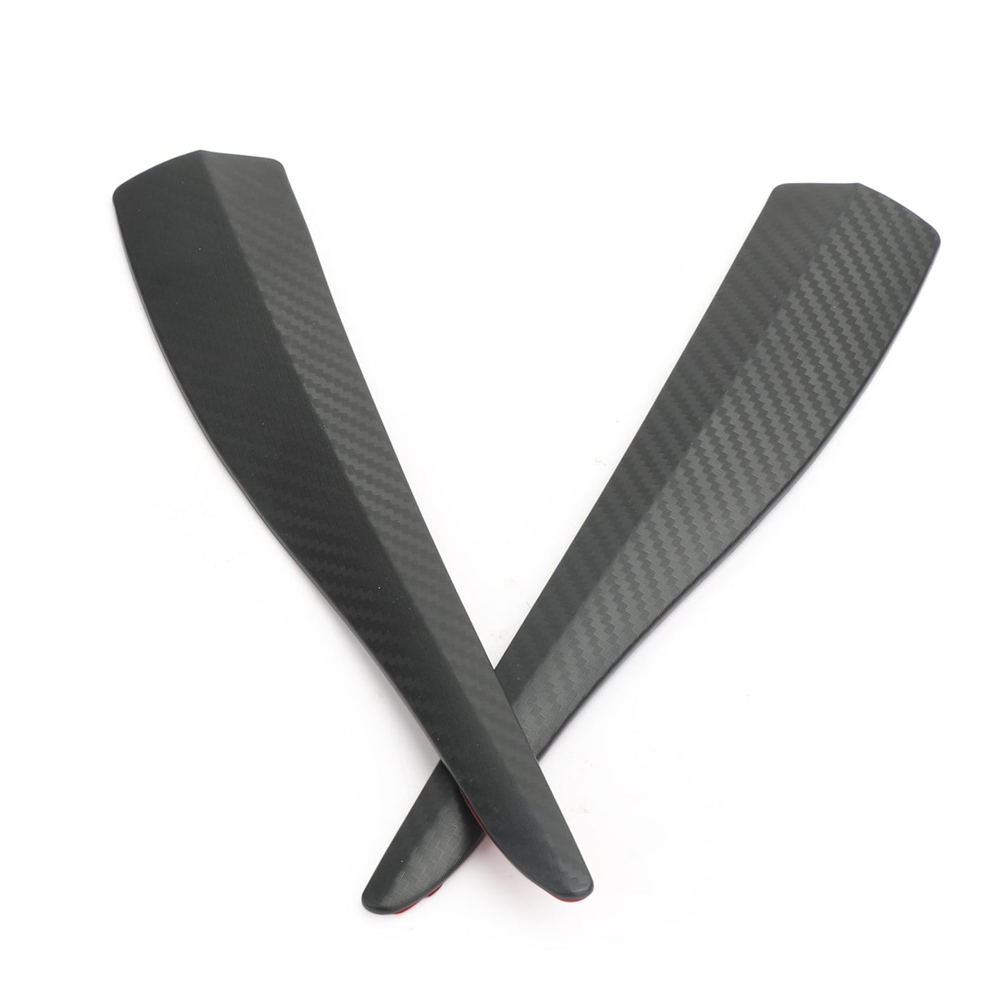 2pcs 36cm gomma auto paraurti anteriore paraurti posteriore striscia anti-collisione in fibra di carbonio generico