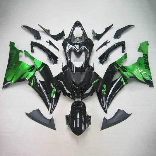 Amotopart Yamaha 2008-2016 YZF 600 R6 Kit di allungamento nero verde