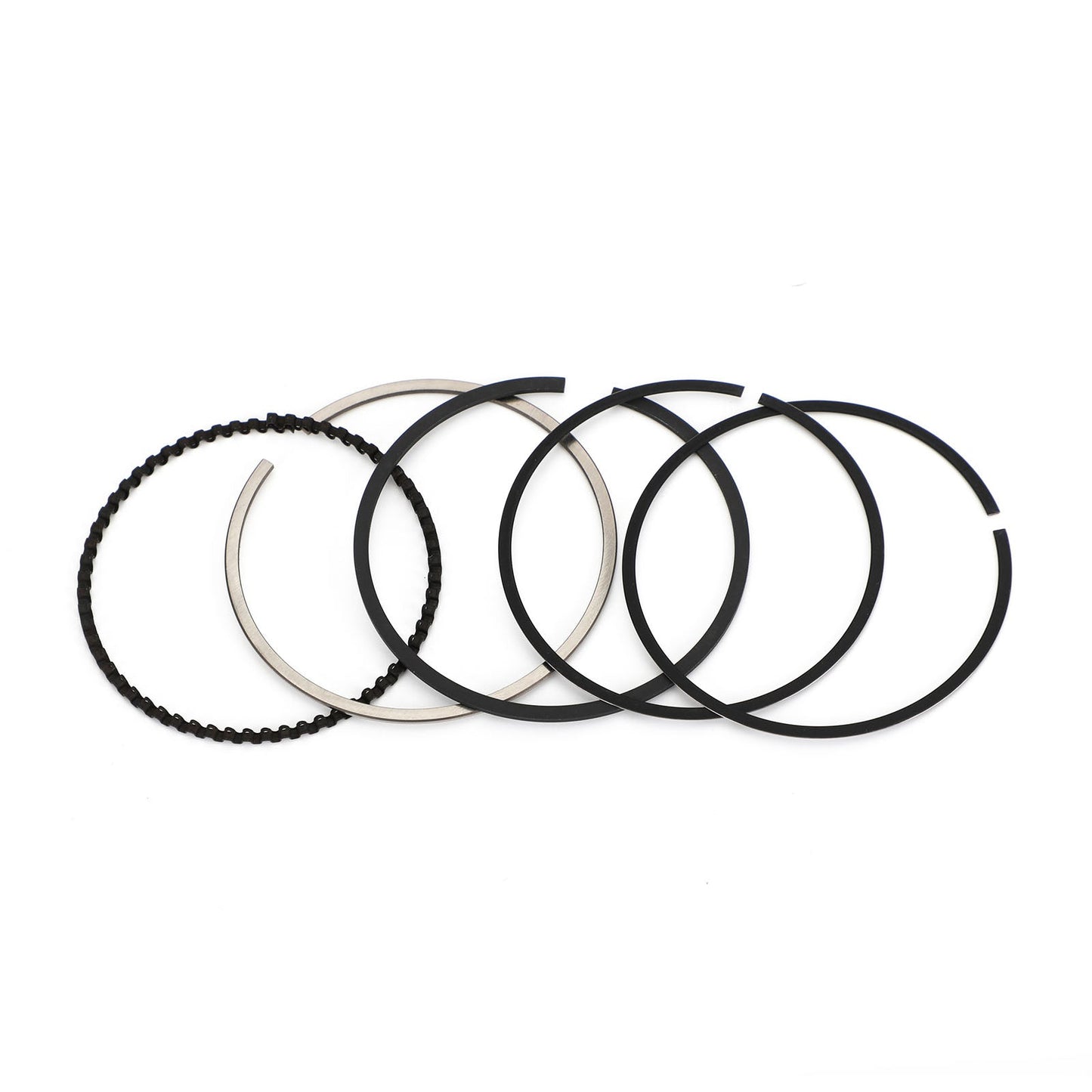 Piston Pin Ring Set STD / +0.25 / +0.50 / +0.75 / +1.00 Alesaggio Misura per Yamaha YW XC 125 BWS Zuma Cygnus 14-20 Generico