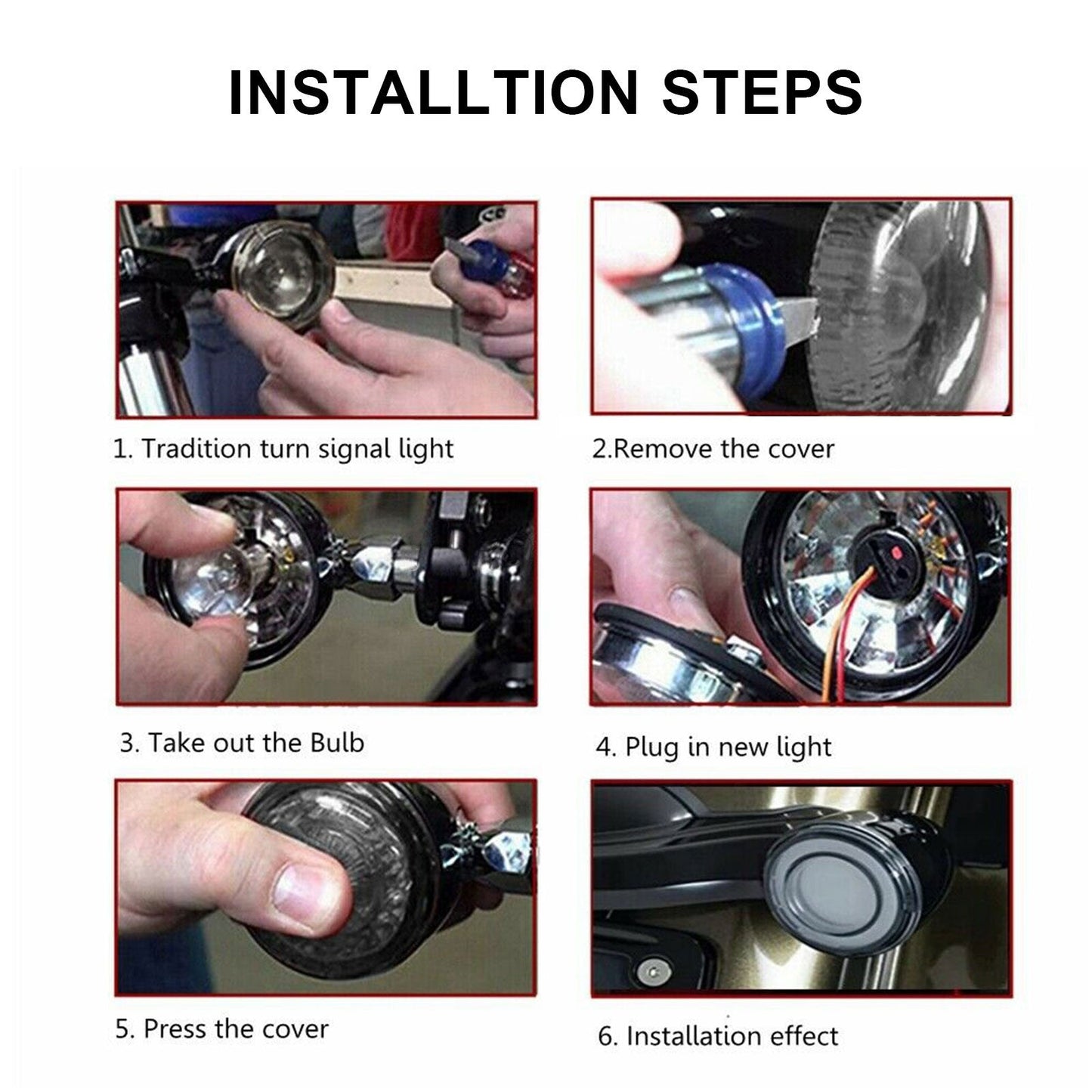 1157 Indicatore di direzione del freno a LED per Touring Street Glide Electra Glide Generico