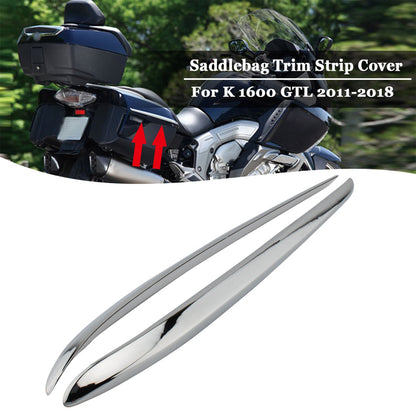 Chrome Side Panel Storage Box Placcatura Trim Strip per BMW K1600GTL 2011-2018 Generico