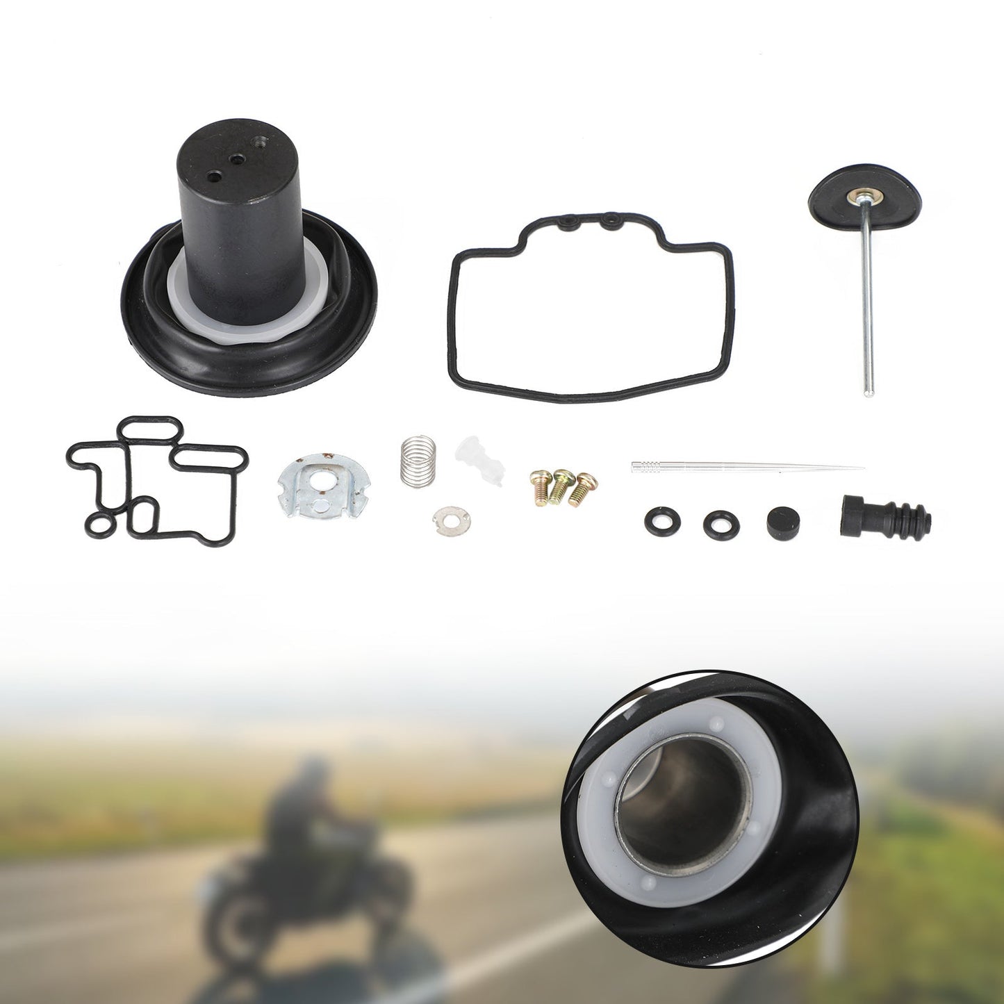 Kit riparazione carburatore diaframma stantuffo adatto per Yamaha SKYLINER MAJESTY YP250 1996-2003 Generico