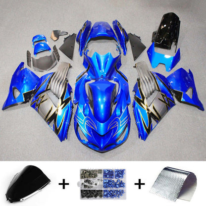 Amotopart Kawasaki ZX14R 2006-2011 Kit carena Carrozzeria Plastica ABS