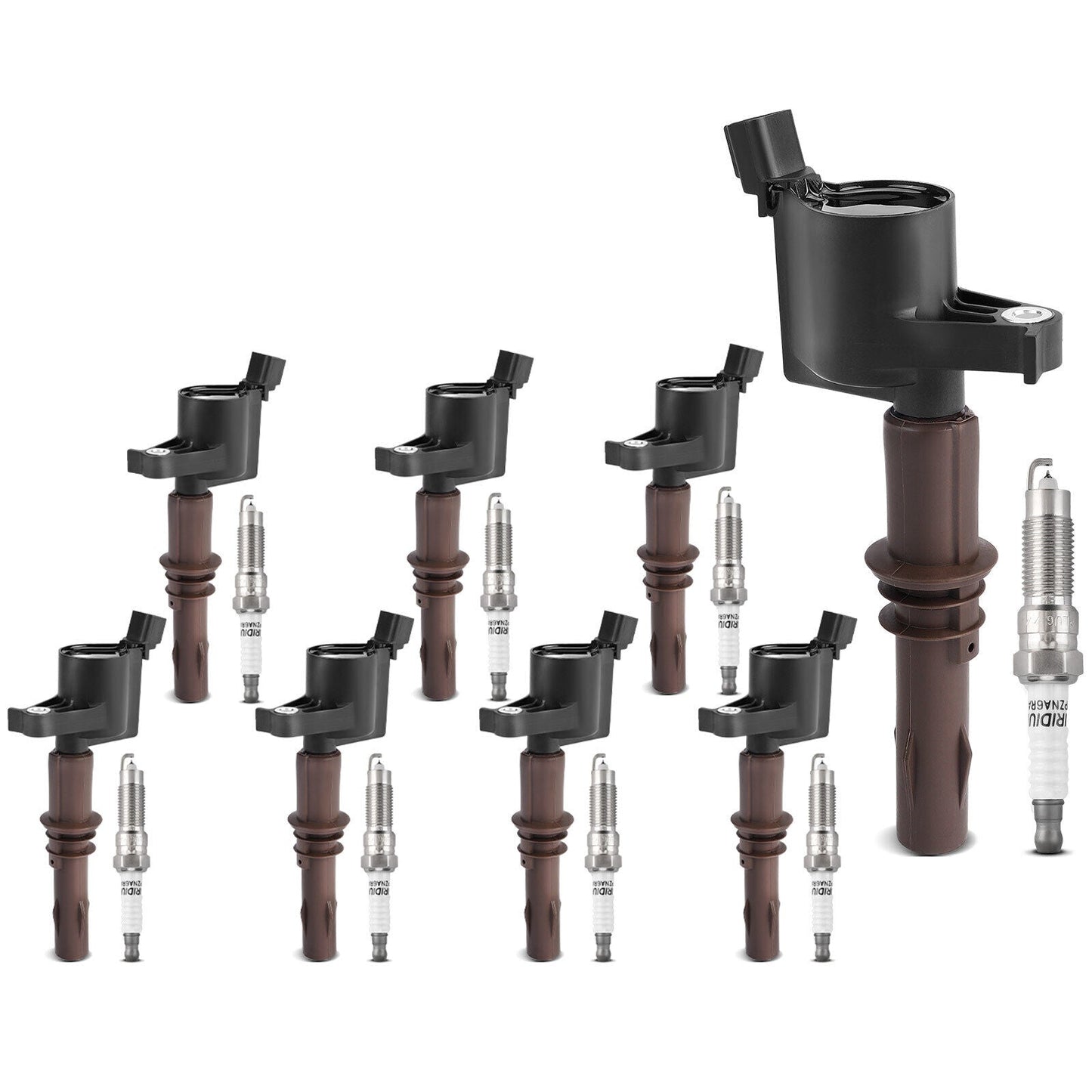 2008-2010 F-250 Super Duty V8 5.4L 8 bobine di accensione + candele DG521 SP509 Fedex Express