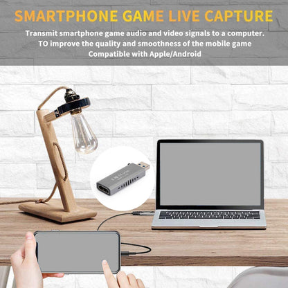 4K 1080p 60fps HD a USB 3.0 Video Capture Card Game Live Recorder Plug and Play