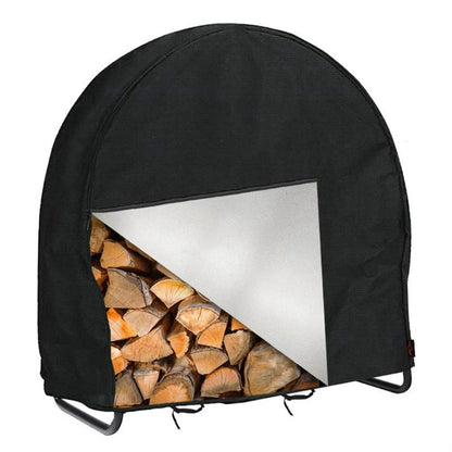 Log Hoop Rack Cover Chiusura impermeabile resistente alle intemperie per porta legna da ardere rotondo