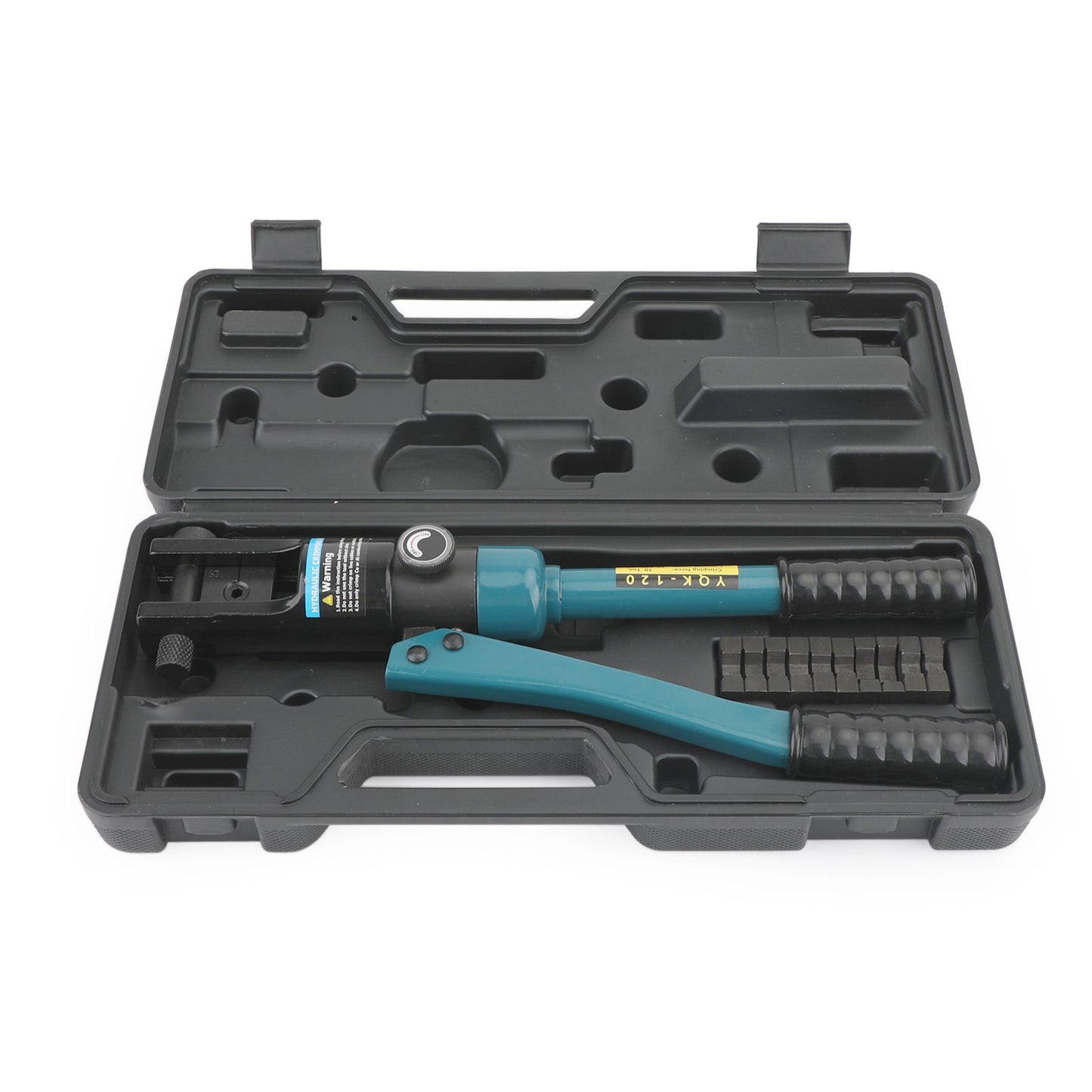 Crimpatrice per capicorda per cavo batteria filo idraulico migliorato 10T e 8 matrici nere