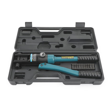 Crimpatrice per capicorda per cavo batteria filo idraulico migliorato 10T e 8 matrici nere