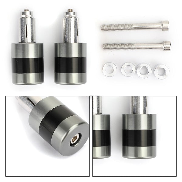 Anti Vibrazione 7/8" 22mm Manubrio Tappo Terminale M6/M8 Bullone Cursore Peso Riduzione Generico
