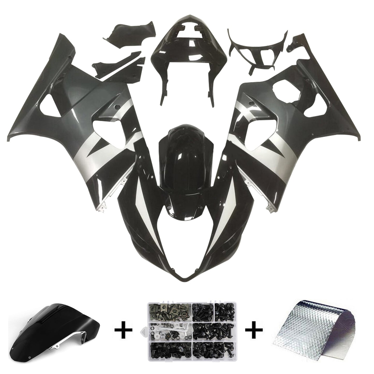 2003-2004 Suzuki GSXR1000 K3 Kit carenatura iniezione Carrozzeria Plastica ABS