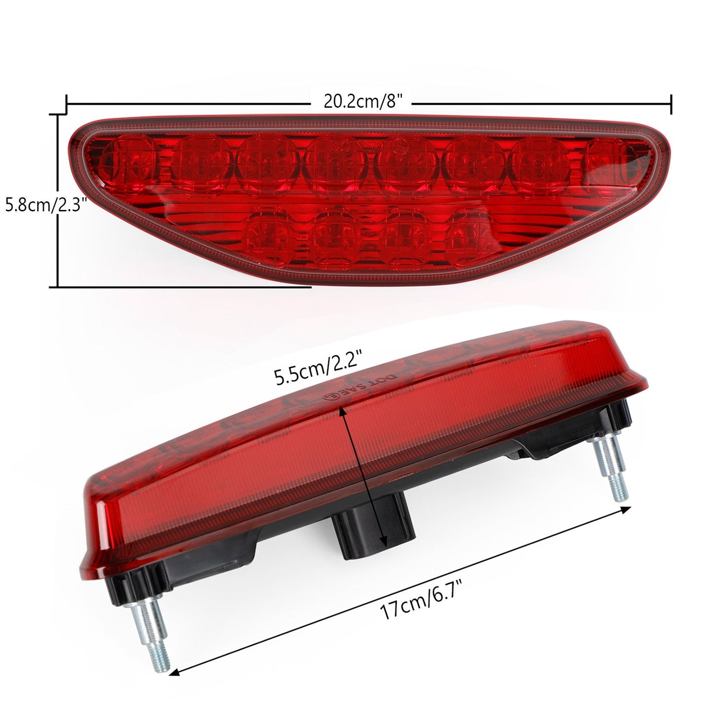 HONDA TRX450R &amp; TRX450ER 2006-2014 Fanale posteriore a LED Fanale posteriore freno posteriore