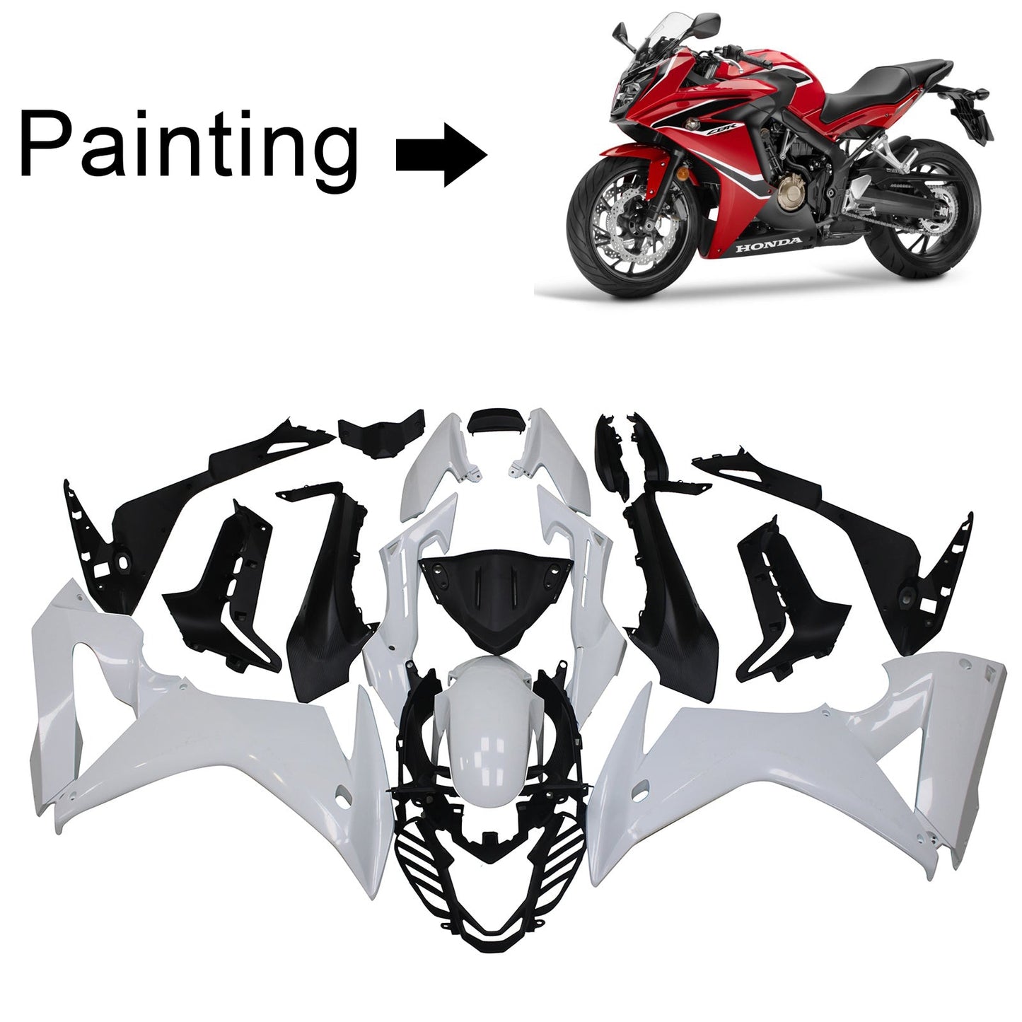 Kit carena Honda CBR650F 2014-2019 Carrozzeria Plastica ABS