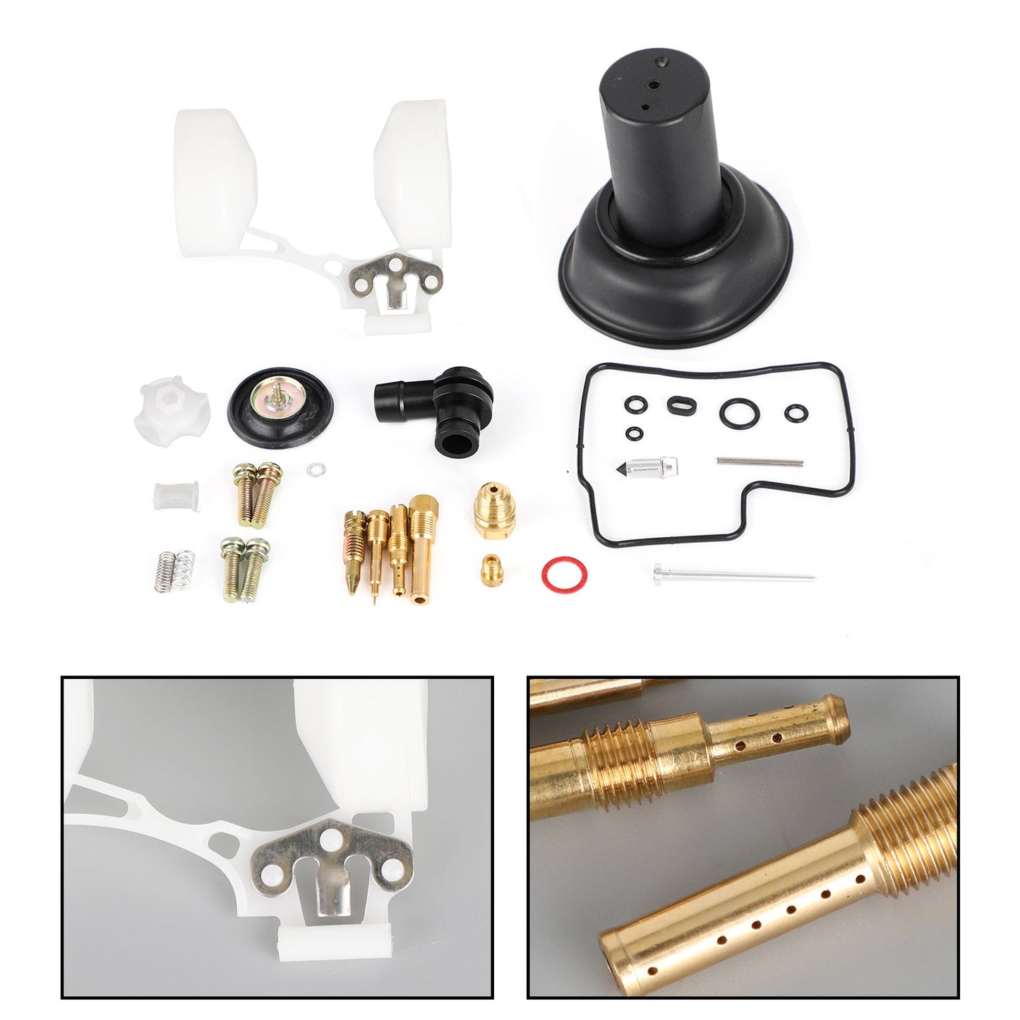 Carburatore Carb Rebuild Kit Con stantuffo e galleggiante adatto per Honda VLX600 Steed 600 Generico