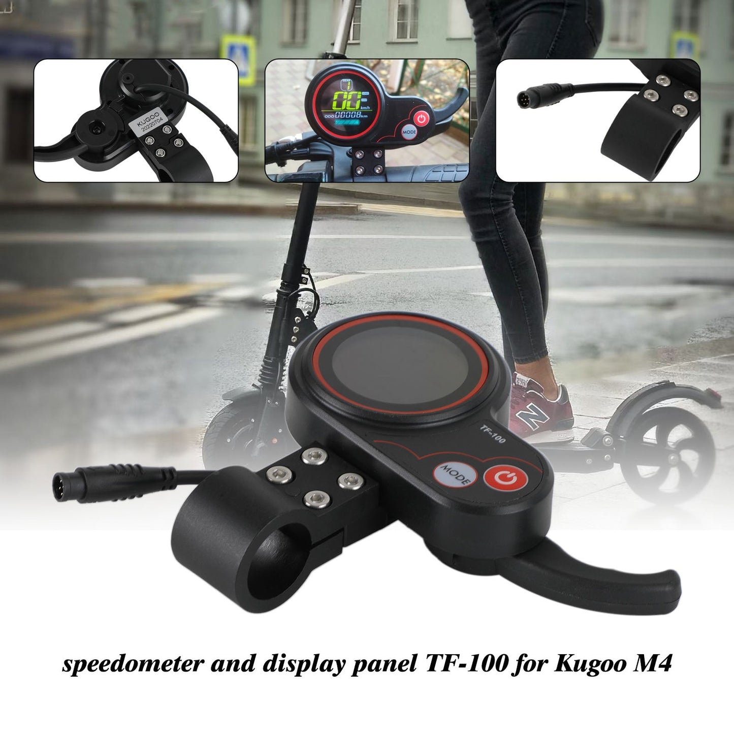 Scooter elettrico TF-100 48V 20A Display tachimetro adatto per Kugoo m4/M4 Pro