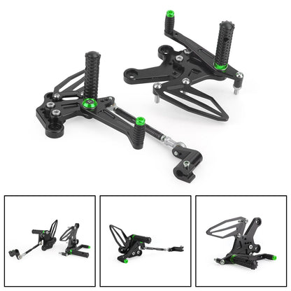 Pedane Pedane Regolabili Pedane Rest Fit per Kawasaki Ninja 250/400 2018-2022 Generico
