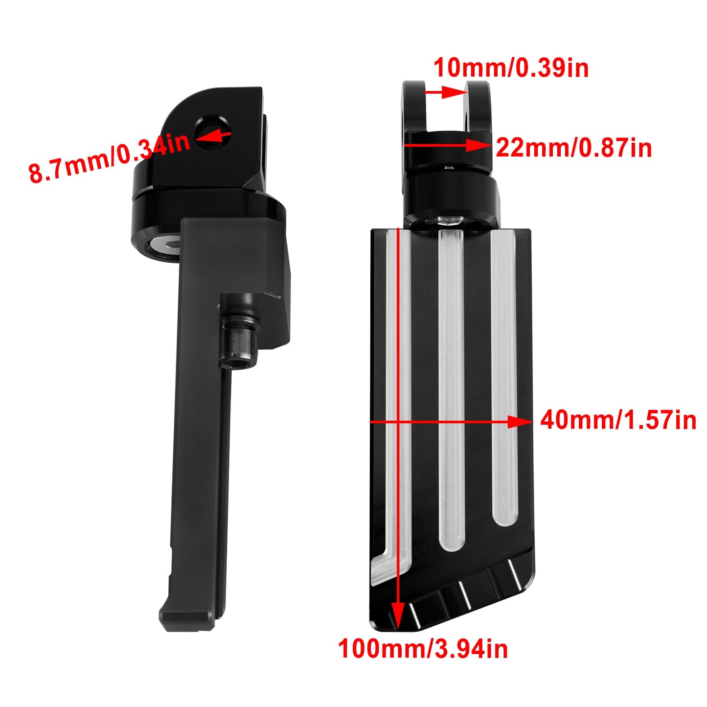 Pedane anteriori Pedane adatte per HONDA Rebel 1100/ CMX 1100/CM1100/DCT 2021-2022