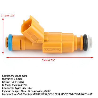 Set di 8 iniettori di carburante 0280155857 per Ford 4.6 Lincoln Town 822-11154 generico