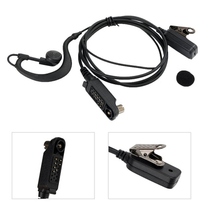 Caltta PD790-025 Auricolare con gancio auricolare ovale PTT in un walkie-talkie per Caltta PD790