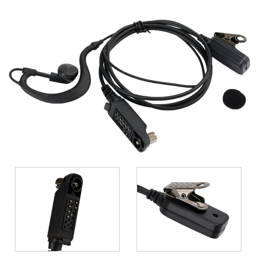 Caltta PD790-025 Auricolare con gancio auricolare ovale PTT in un walkie-talkie per Caltta PD790