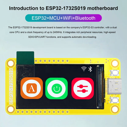 ESP32-S3 Scheda di sviluppo schermo da 1,9" Modulo TFT display Wifi Bluetooth 170*320