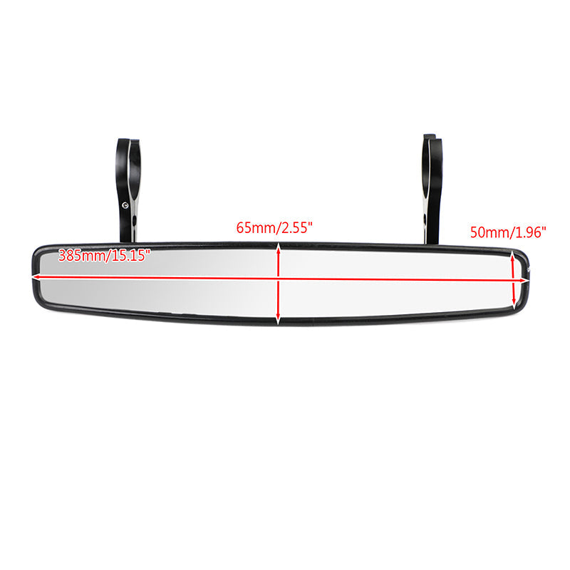 1.75" 2" UTV Centro Vista Specchio 15" Per Polaris Ranger RZR 900 XP 1000 S Turbo Generico