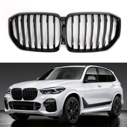 Glossy Gloss Black  Front Kidney Grill Grille Performance For 2019 BMW X5 G05