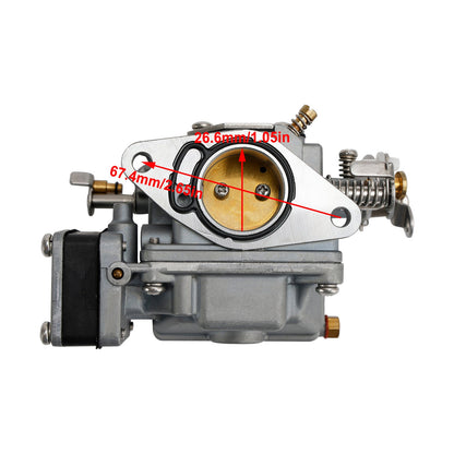 Carburatore inferiore Carb adatto per fuoribordo Yamaha 2 tempi 20HP 25HP 6L2-14302-00