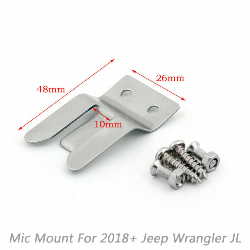 CB HAM GMRS Supporto per microfono Grab Bar Mount adatto per Wrangler JL 2018+ 75WXST Generico