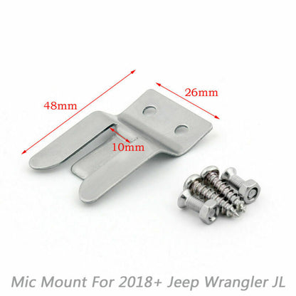 CB HAM GMRS Supporto per microfono Grab Bar Mount adatto per Wrangler JL 2018+ 75WXST Generico