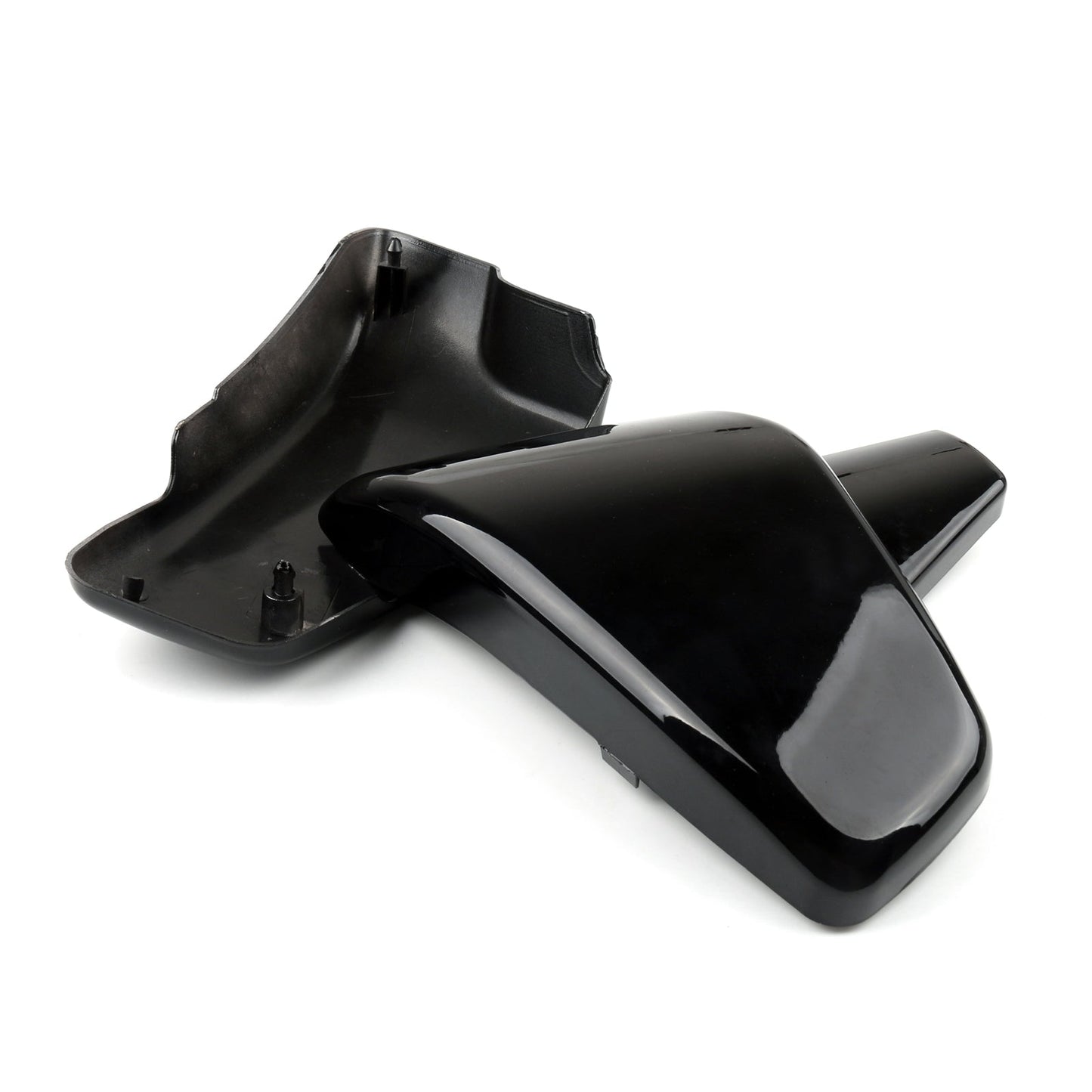 Coperchi laterali batteria in ABS per Honda VT600 Shadow VLX600 Deluxe 1999-2007 nero