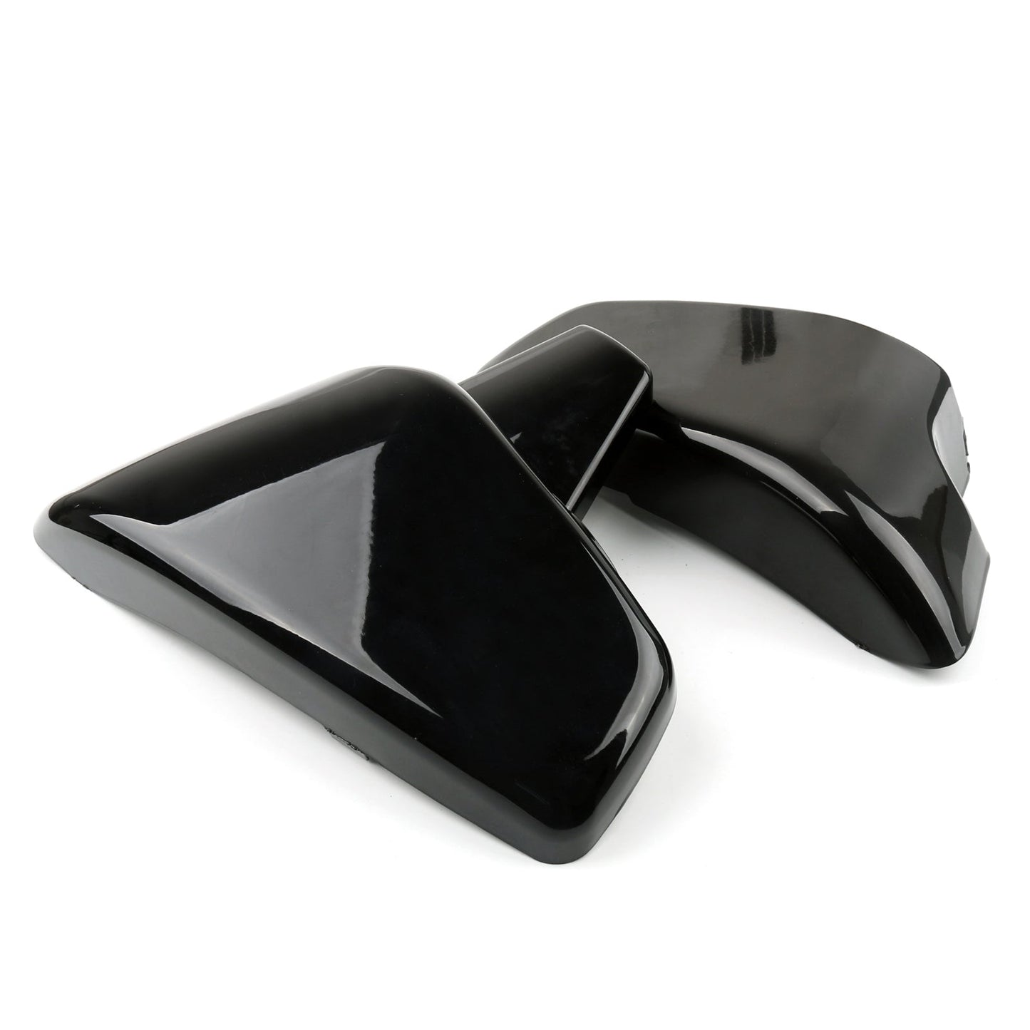 Coperchi laterali batteria in ABS per Honda VT600 Shadow VLX600 Deluxe 1999-2007 nero