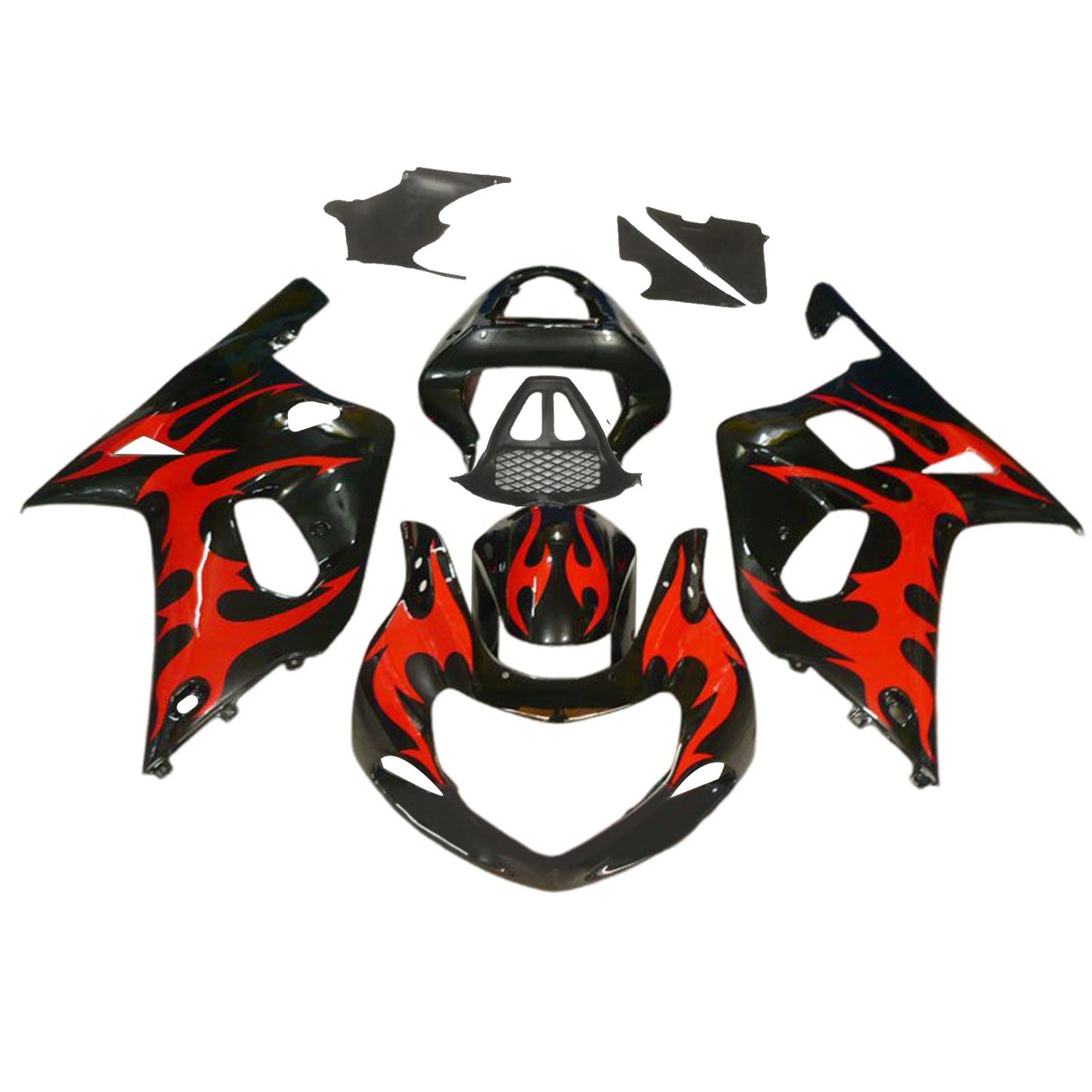 Amotopart Suzuki GSXR1000 2000-2002 K1 K2 Kit carena Carrozzeria Plastica ABS