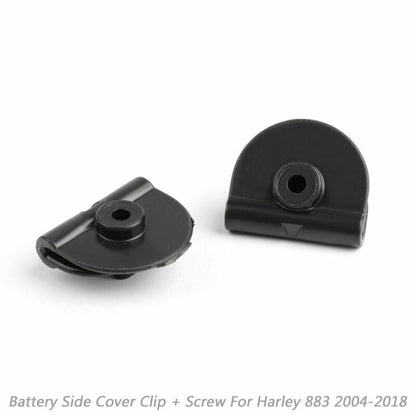 2004-2018 Harley Sportster XL883 XL1200 Clip coperchio batteria laterale + vite