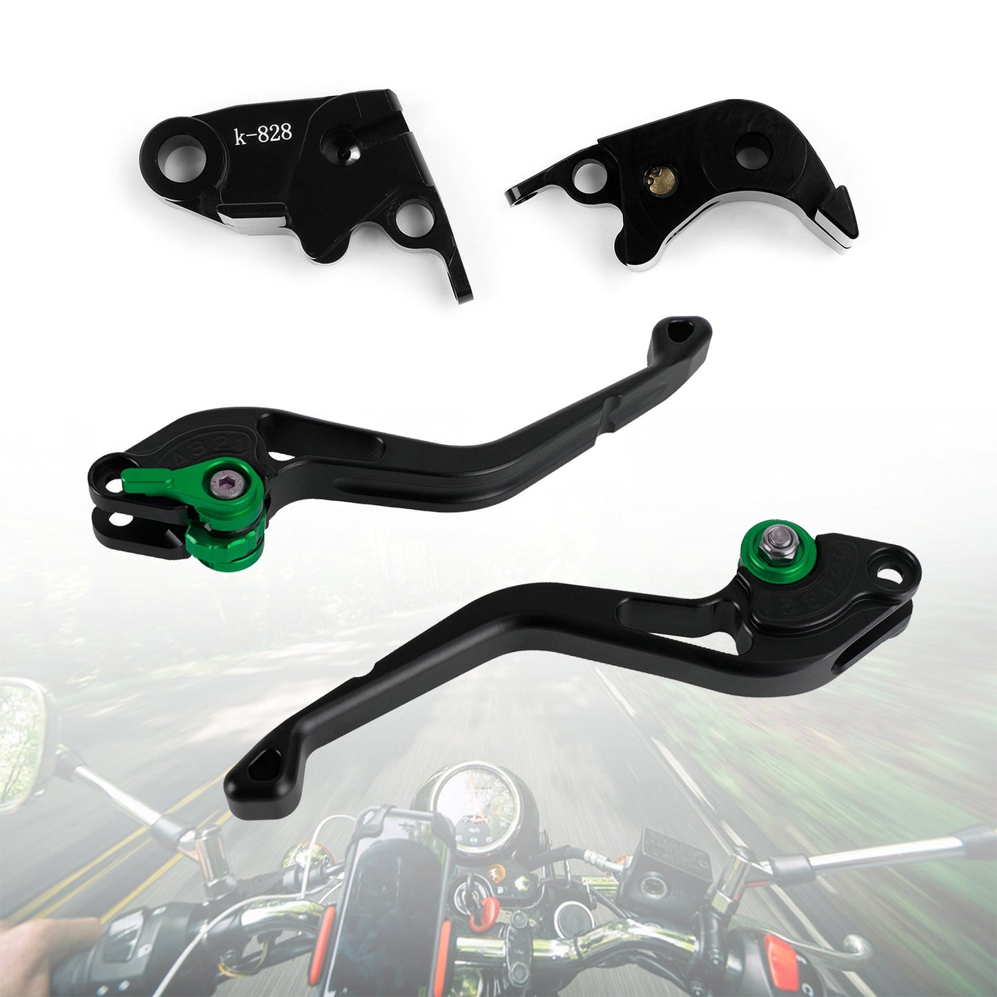 Kawasaki ZX636R / ZX6RR 2005-2006 NUOVA Leva freno frizione corta