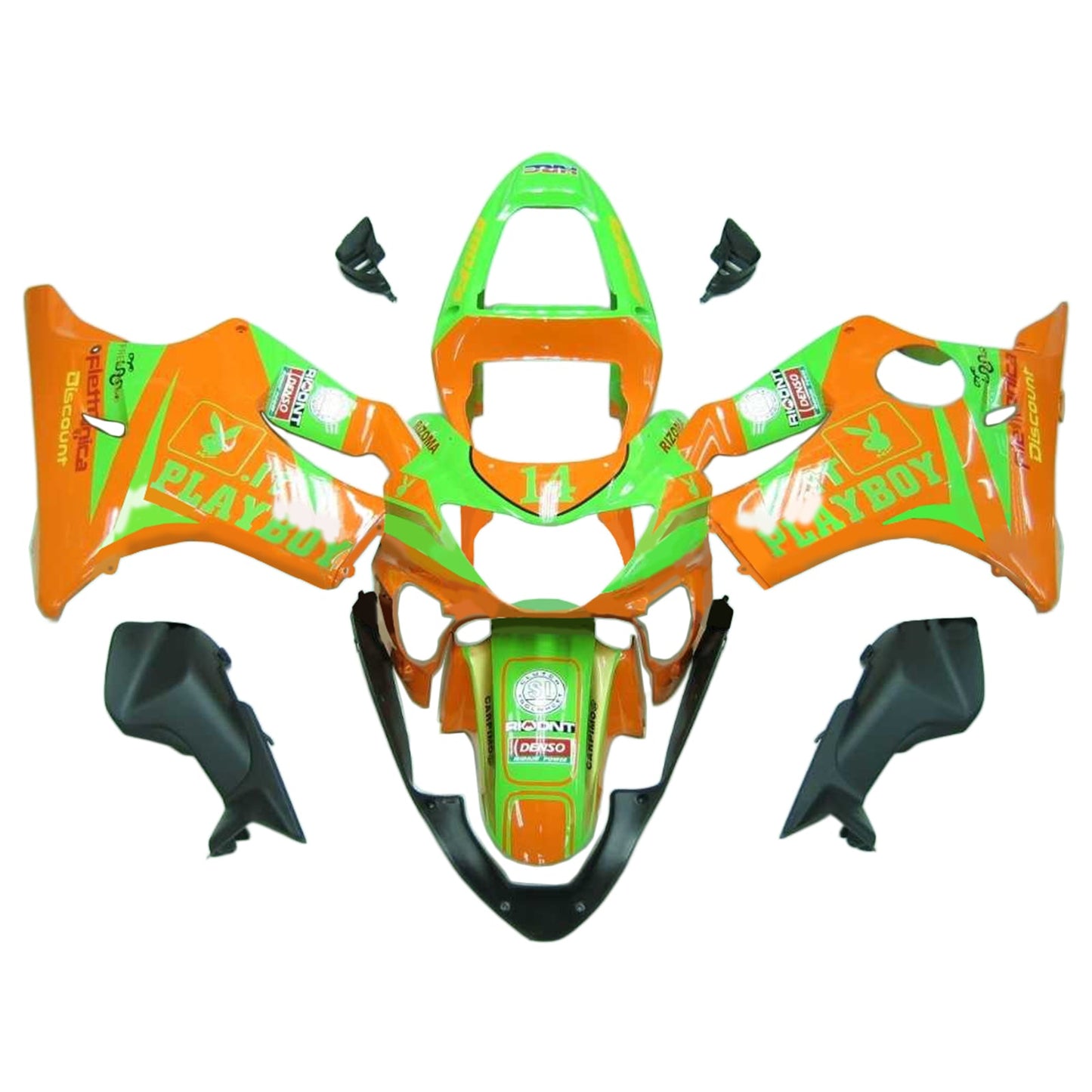 Amotopart Honda CBR600 F4i 2001-2003 Kit Carenatura Carrozzeria Plastica ABS