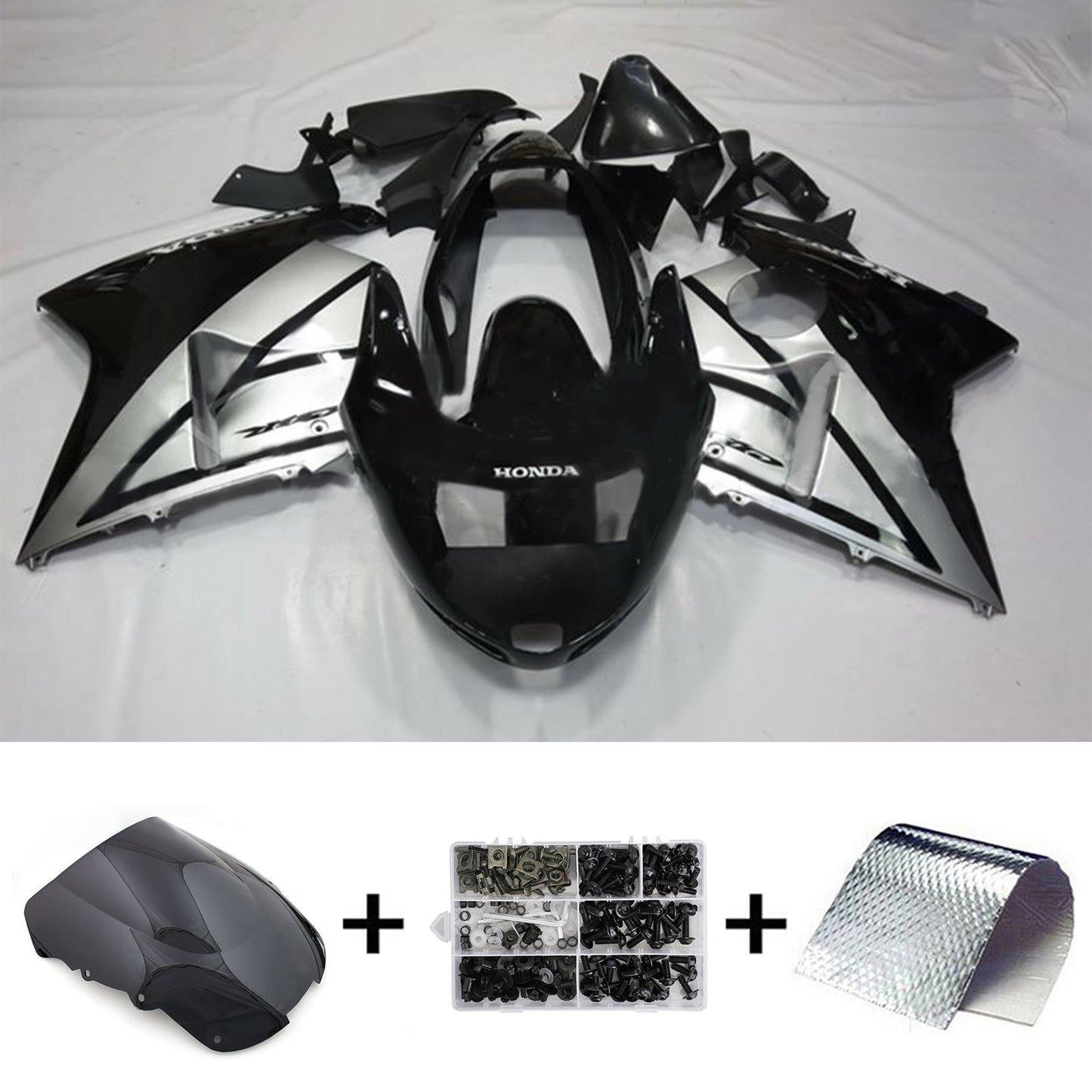 Amotopart Kit Carena Honda CBR1100XX SuperBlackBird 1996-2007 Carrozzeria ABS