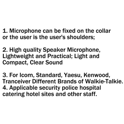 1x microfono altoparlante portatile Y26 per YAESU VERTEX VX-3R VX-5R FT-60R FT-10R VX-150