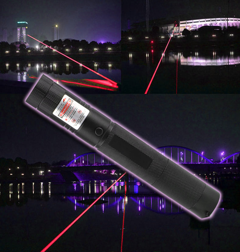 650nm Red Laser Pointer Pen Visible Beam Light Lazer + 18650 + Caricabatterie