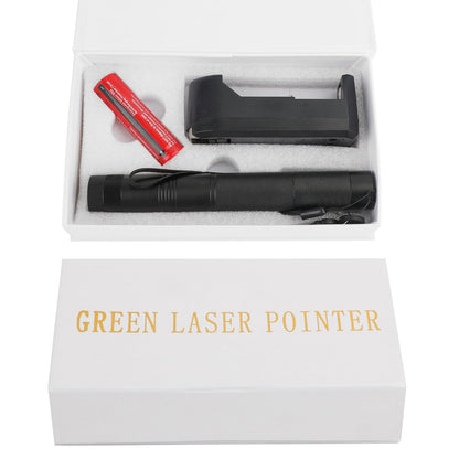 650nm Red Laser Pointer Pen Visible Beam Light Lazer + 18650 + Caricabatterie
