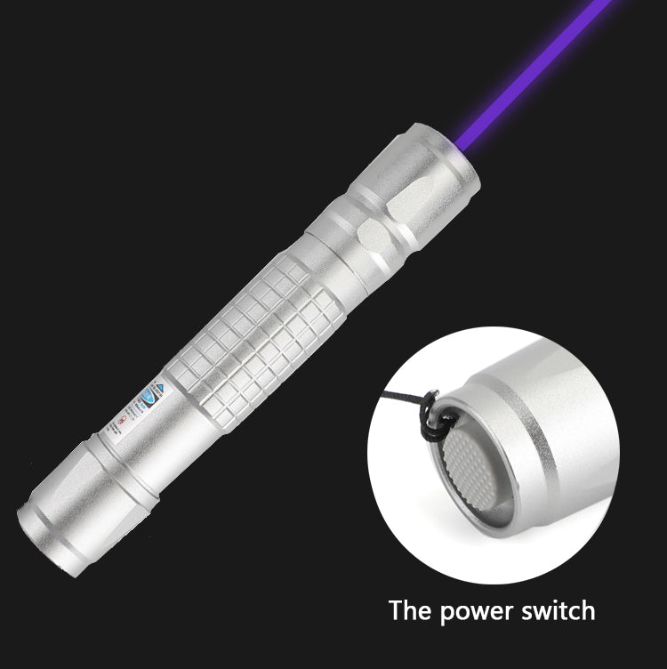 Tactical 405nm Green Purple 18650 Laser Pointer Pen Visible Beam Light Lazer