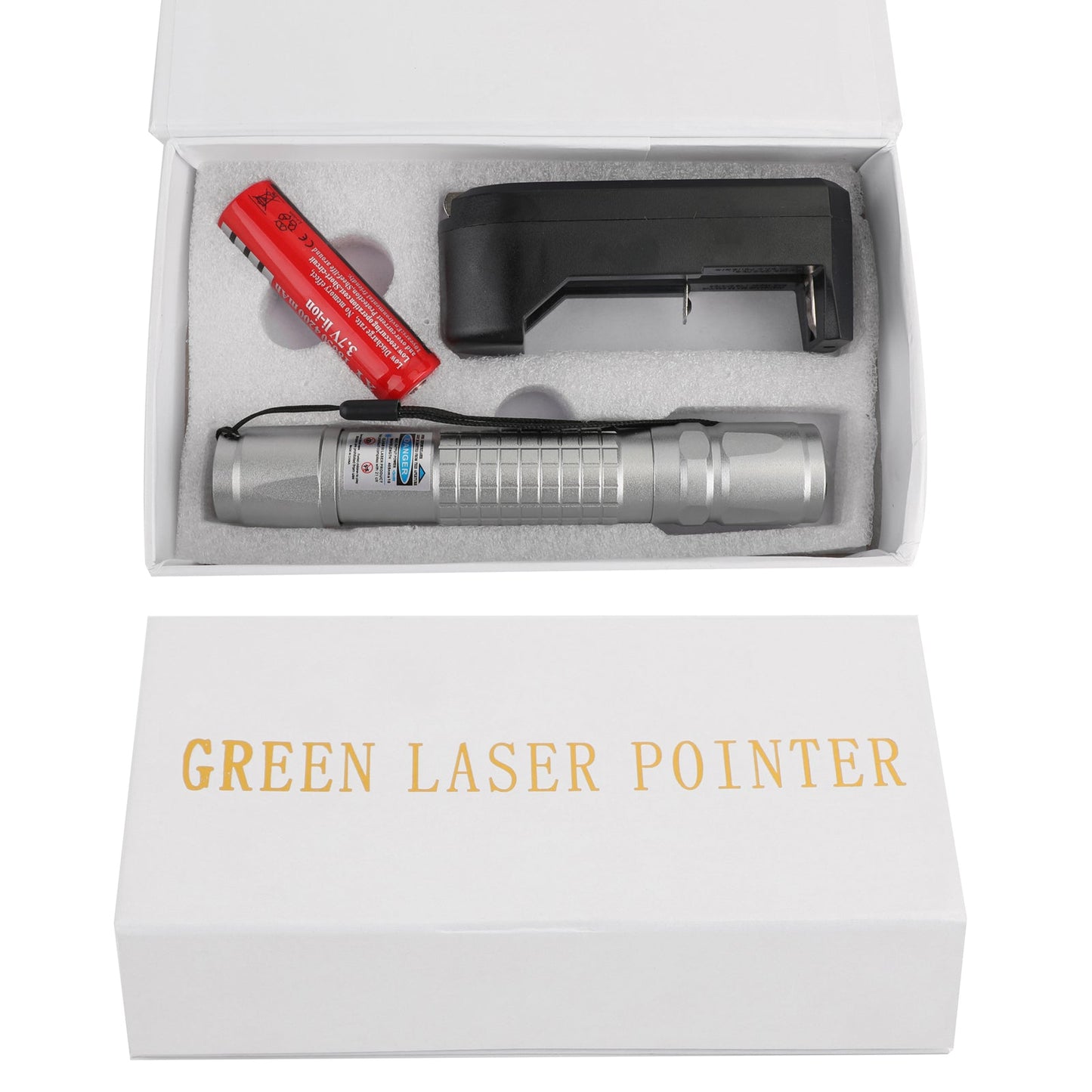 Tactical 405nm Green Purple 18650 Laser Pointer Pen Visible Beam Light Lazer