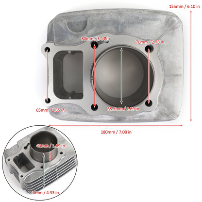 Areyourshop CILINDRO PISTONE GUARNIZIONE TOP END KIT Fit per Honda TRX250 E EX RECON TE TM 97-20 Generico