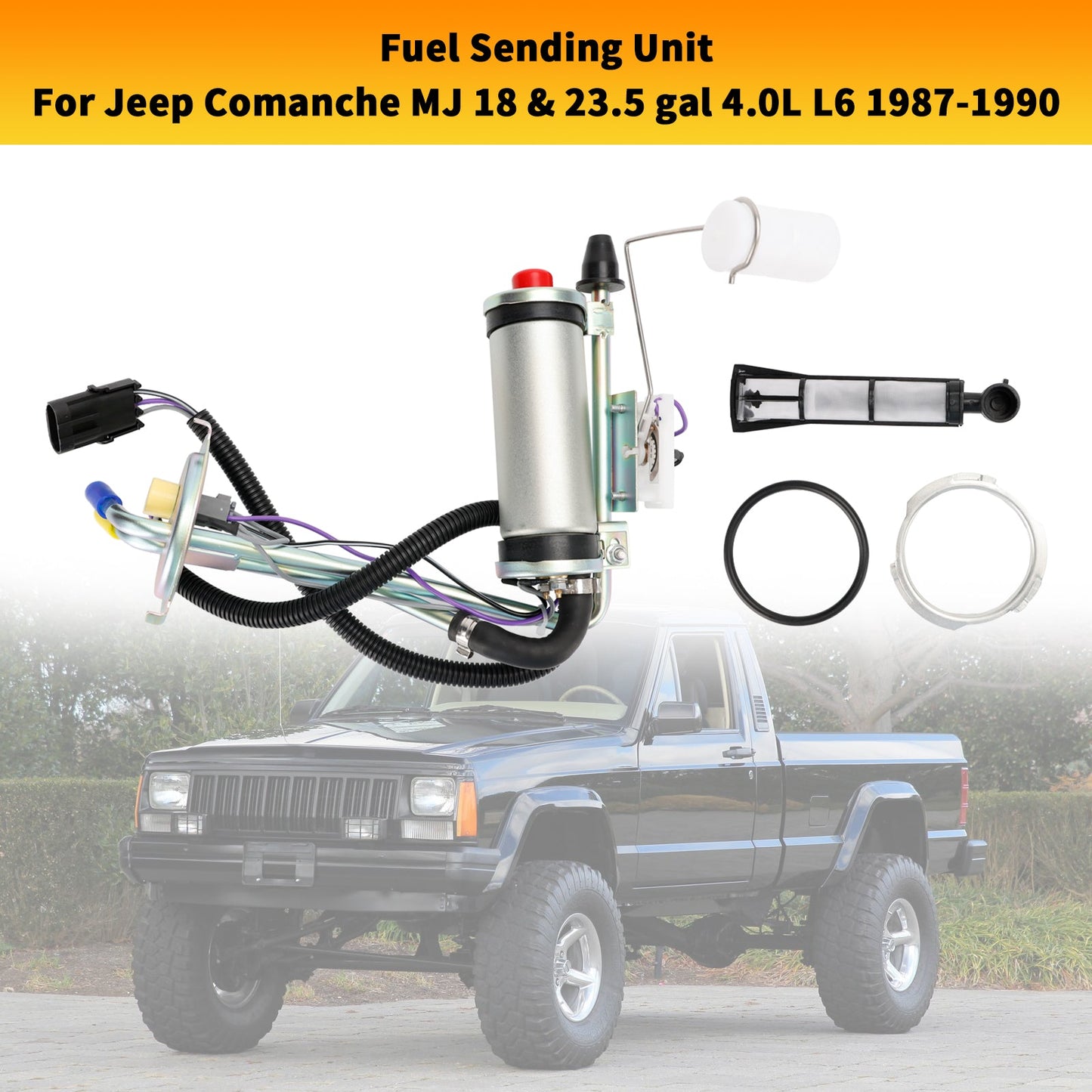 Unità di invio serbatoio benzina Jeep Comanche MJ 1987-1990 con FI con pompa carburante