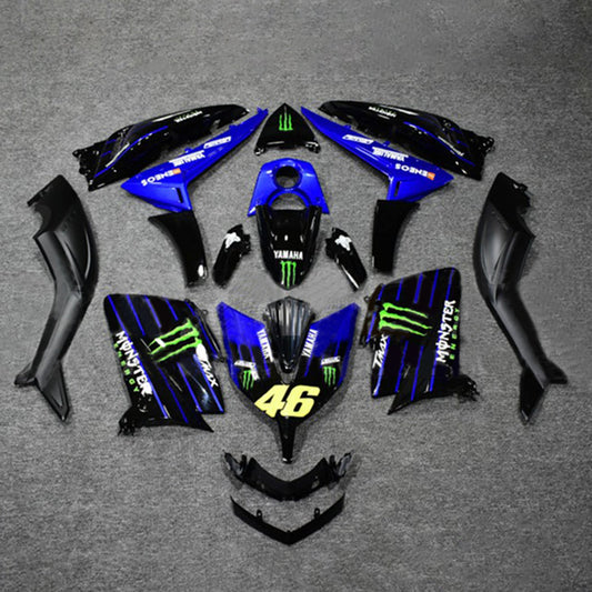 Amotopart Kit Carena Carrozzeria ABS per Yamaha T-Max TMAX530 2015-2016